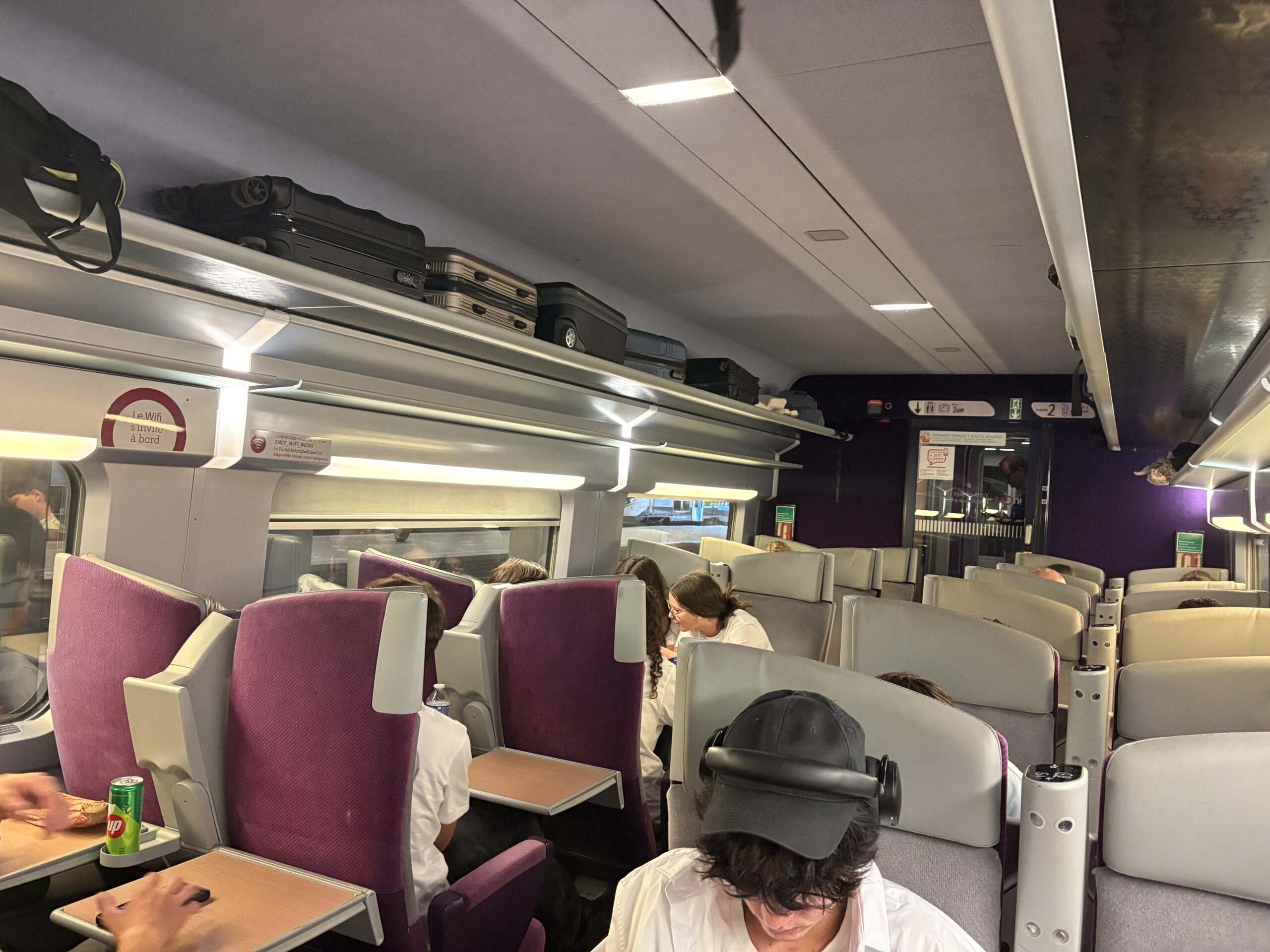 Dans le train…